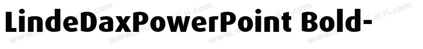 LindeDaxPowerPoint Bold字体转换